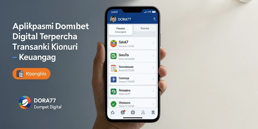 Tampilan antarmuka utama DORA77 yang memudahkan transaksi keuangan.