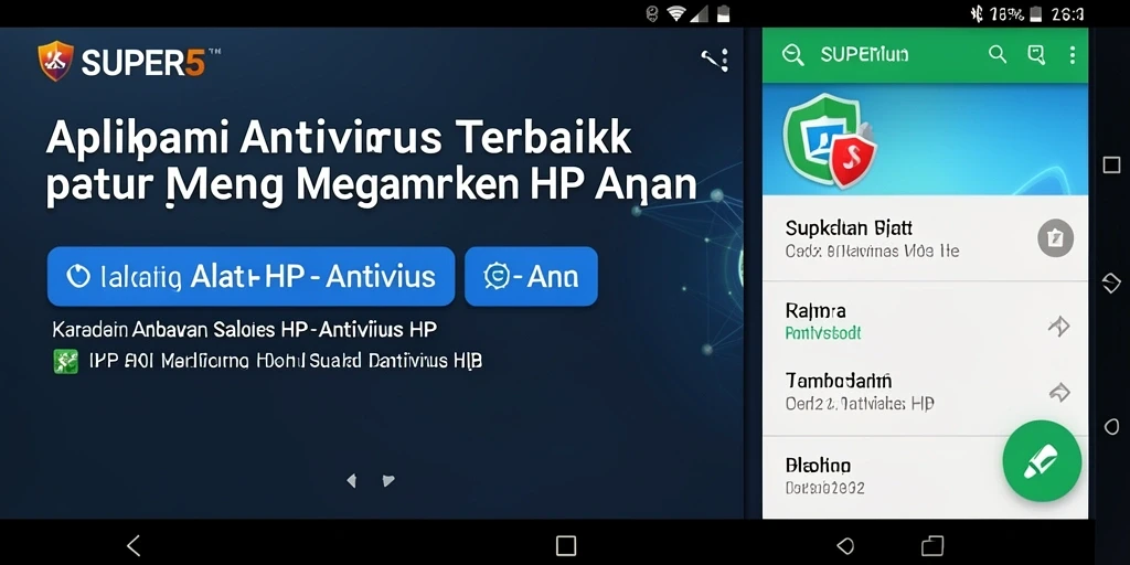 Tampilan antarmuka aplikasi SUPER5 yang intuitif dan mudah digunakan.