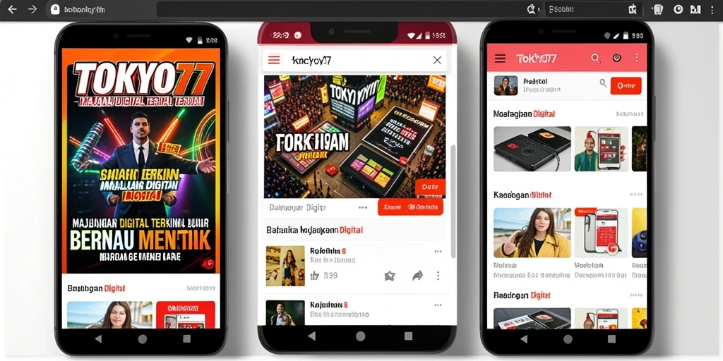 Tampilan antarmuka TOKYO77 yang modern dan fungsional.