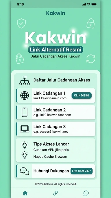 Tampilan link alternatif kakwin