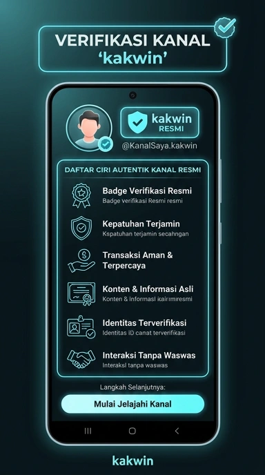 Tampilan kanal resmi kakwin
